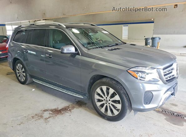 4JGDF6EE7JB097741 2018 MERCEDES-BENZ GLS Gray Delantero derecho