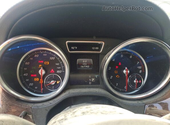 4JGDF6EE7KB217331 2019 MERCEDES-BENZ GLS Black Vista del cuadro de instrumentos