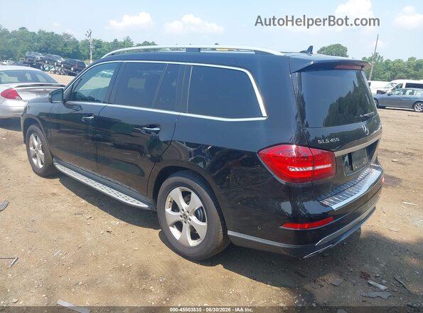 4JGDF6EE8HA938174 2017 MERCEDES-BENZ GLS 450 Black უკანა მარცხენა