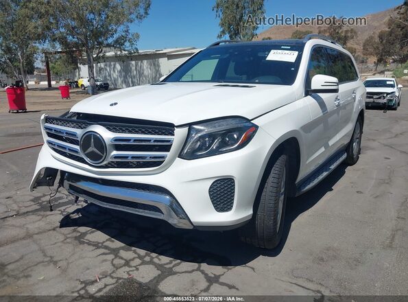 4JGDF6EE8JB130522 2018 MERCEDES-BENZ GLS 450 Белый Передняя левая четверть