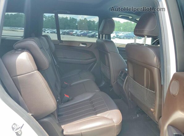 4JGDF6EE8KB233747 2019 MERCEDES-BENZ GLS White Widok wnętrza z tyłu