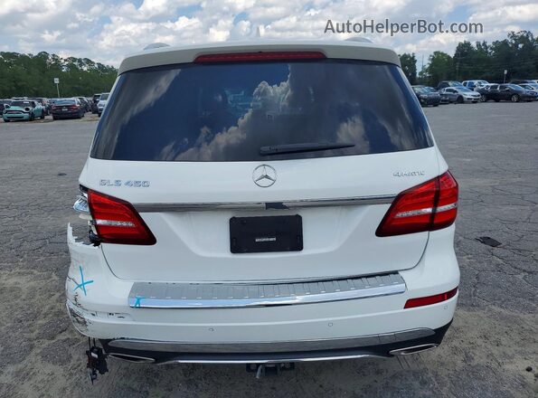 4JGDF6EE8KB233747 2019 MERCEDES-BENZ GLS White Widok z tyłu