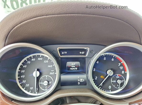 4JGDF6EE9GA621597 2016 MERCEDES-BENZ GL-CLASS White Вид щитка приладів