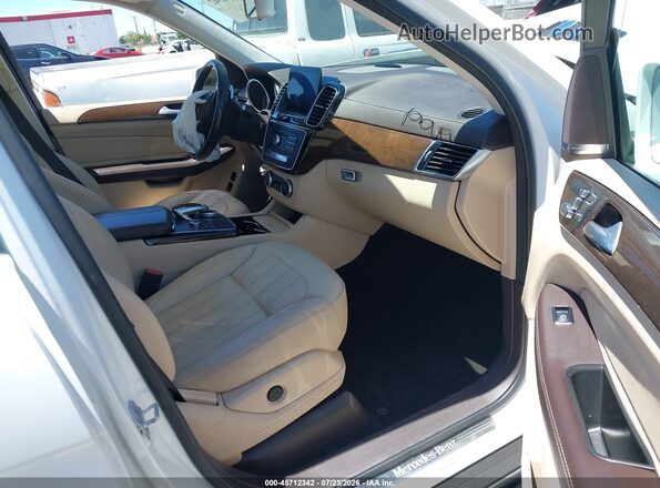 4JGDF6EE9HA957459 2017 MERCEDES-BENZ GLS 450 White Front interior view