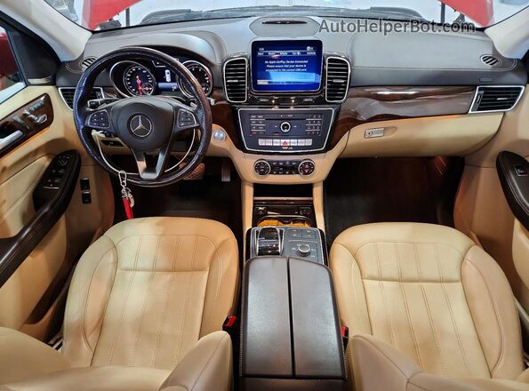 4JGDF6EE9KB219095 2019 MERCEDES-BENZ GLS Red Вид панелі приладів
