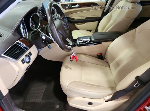 4JGDF6EE9KB219095 2019 MERCEDES-BENZ GLS Red Вид салону спереду