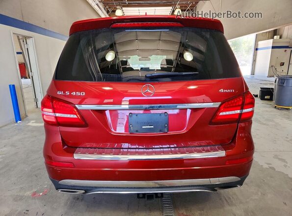 4JGDF6EE9KB219095 2019 MERCEDES-BENZ GLS Red Вид ззаду
