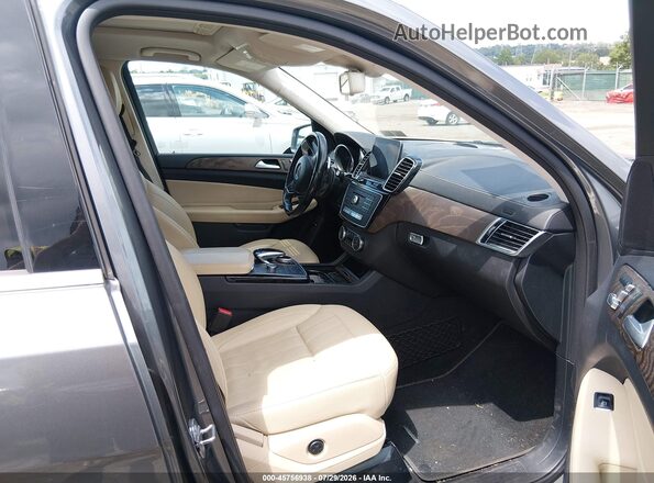 4JGDF6EE9KB231781 2019 MERCEDES-BENZ GLS 450 Gray Front interior view