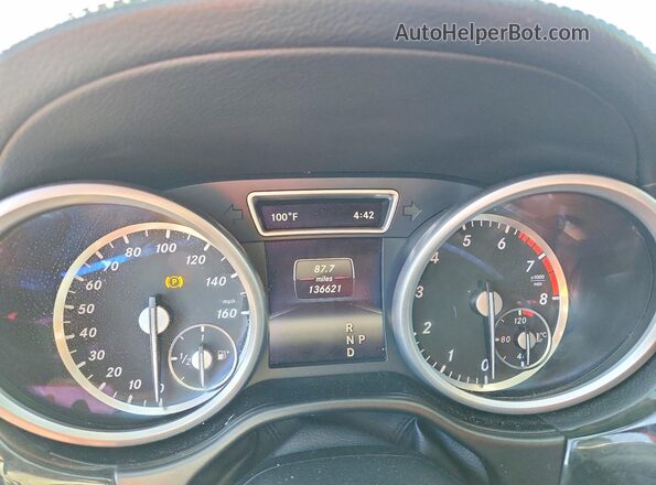 4JGDF6EEXGA671215 2016 MERCEDES-BENZ GL-CLASS Silver Instrument cluster view