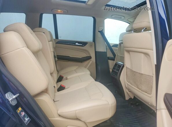 4JGDF6EEXHA790058 2017 MERCEDES-BENZ GLS Синий Вид задних сидений