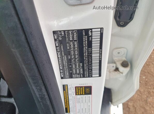 4JGDF6EEXHA912188 2017 MERCEDES-BENZ GLS White Widok naklejki z numerem VIN