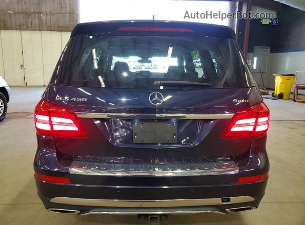 4JGDF6EEXJB039929 2018 MERCEDES-BENZ GLS Blue უკანა ხედი