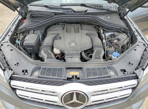 4JGDF6EEXJB132997 2018 MERCEDES-BENZ GLS Gray Vista del compartimento del motor