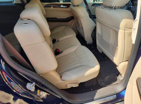 4JGDF6EEXKB208445 2019 MERCEDES-BENZ GLS Blue Вид задньої частини салону
