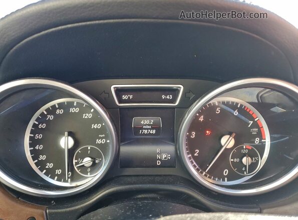 4JGDF7DE0GA638778 2016 MERCEDES-BENZ GL-CLASS Black Vista del cuadro de instrumentos