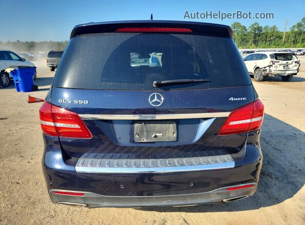 4JGDF7DE1HA845620 2017 MERCEDES-BENZ GLS Blue უკანა ხედი
