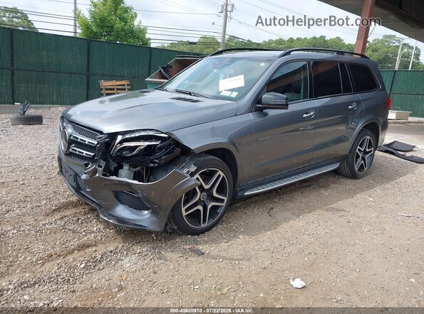 4JGDF7DE3JB023482 2018 MERCEDES-BENZ GLS 550 Gray Առջևի ձախ երեք քառորդ տեսարան