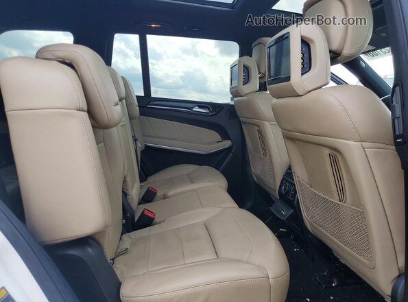 4JGDF7DE4GA659696 2016 MERCEDES-BENZ GL-CLASS White Widok wnętrza z tyłu