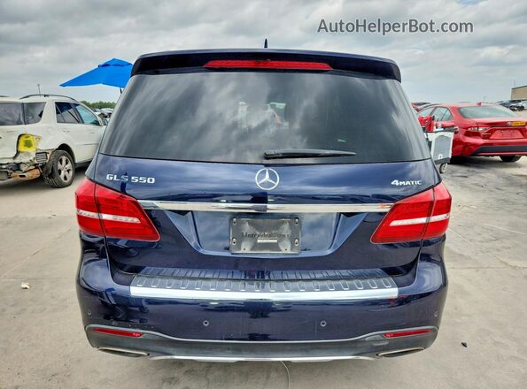4JGDF7DE5HA850965 2017 MERCEDES-BENZ GLS Blue Widok z tyłu