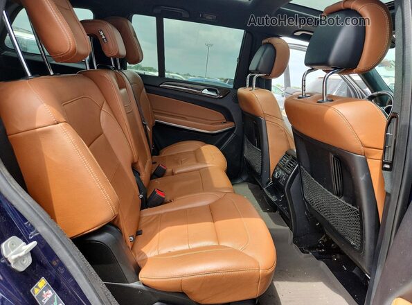 4JGDF7DE5HA850965 2017 MERCEDES-BENZ GLS Blue Widok wnętrza z tyłu