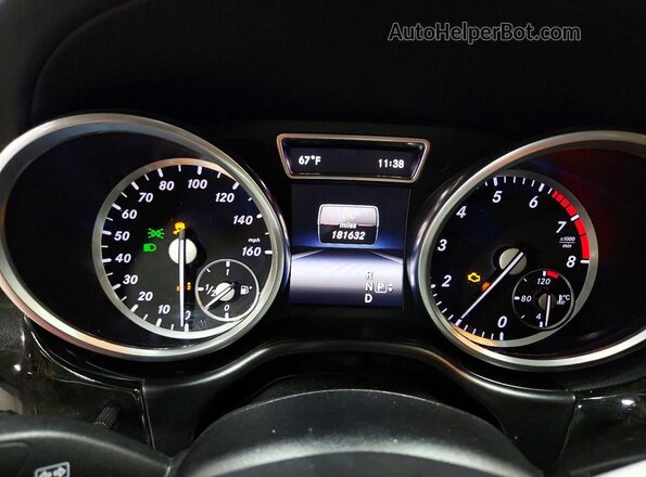 4JGDF7DEXGA667351 2016 MERCEDES-BENZ GLE White Widok zestawu wskaźników