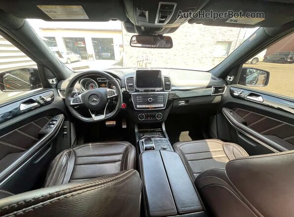 4JGDF7FEXHA781283 2017 MERCEDES-BENZ GLS Black უკანა სავარძლების ხედი