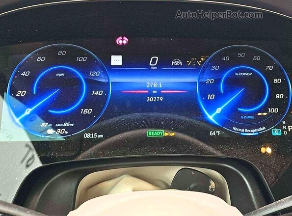 4JGDM4EB1PA026100 2023 MERCEDES-BENZ EQS Синий Вид панели приборов