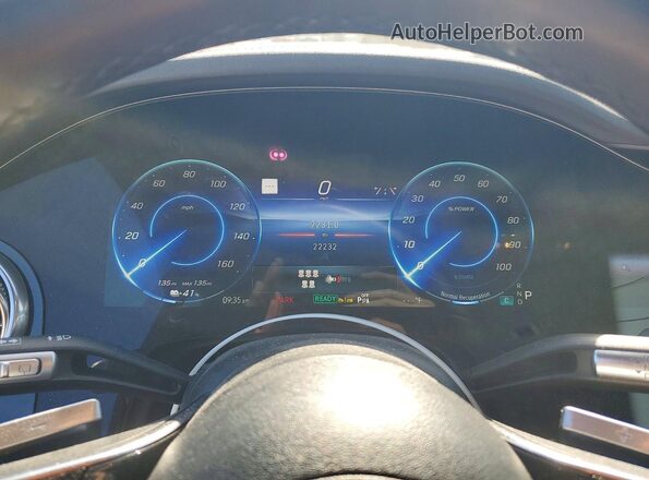 4JGDM4EB9PA014793 2023 MERCEDES-BENZ EQS Blue Instrument cluster view