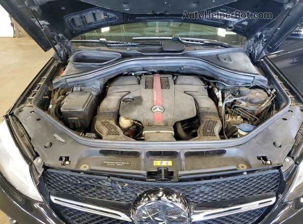 4JGED6EB0KA151114 2019 MERCEDES-BENZ GLE Black Vista del compartimento del motor