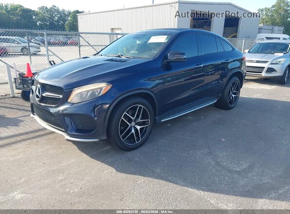 4JGED6EB7GA039501 2016 MERCEDES-BENZ GLE 450 AMG COUPE Blue წინა მარცხენა ხედი სამი მეოთხედიდან