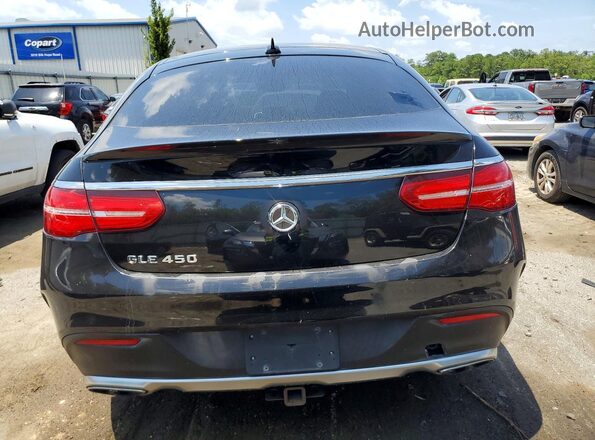 4JGED6EB9GA019394 2016 MERCEDES-BENZ GLE Black Вид ззаду