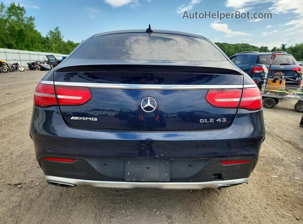 4JGED6EBXHA054768 2017 MERCEDES-BENZ GLE Blue Widok z tyłu