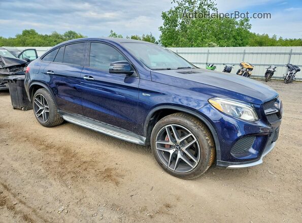4JGED6EBXHA054768 2017 MERCEDES-BENZ GLE Blue Przód prawy