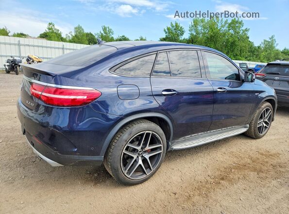 4JGED6EBXHA054768 2017 MERCEDES-BENZ GLE Blue Tył prawy