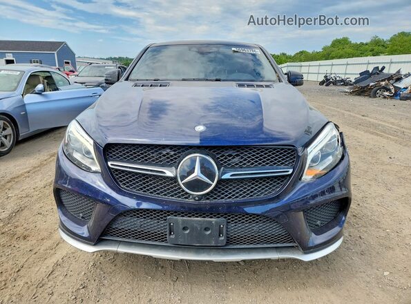 4JGED6EBXHA054768 2017 MERCEDES-BENZ GLE Blue Widok z przodu