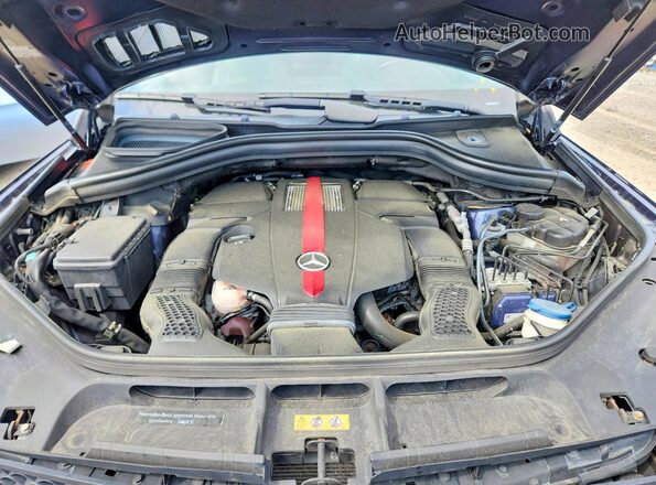 4JGED6EBXHA054768 2017 MERCEDES-BENZ GLE Blue Widok komory silnika