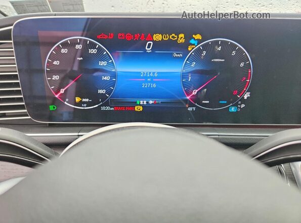 4JGFB4FB9SB287622 2025 MERCEDES-BENZ GLE White Вид щитка приладів