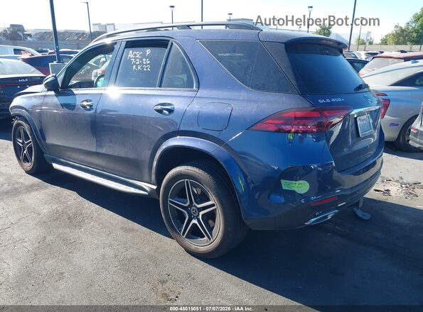 4JGFB4GBXRB017968 2024 MERCEDES-BENZ GLE 450 PLUG-IN HYBRID Синий Задняя левая четверть