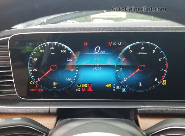 4JGFB4JB0LA295798 2020 MERCEDES-BENZ GLE Черный Вид щитка приборов