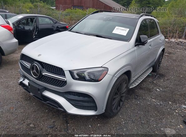 4JGFB4JB0MA487448 2021 MERCEDES-BENZ GLE 350 Серый Передняя левая четверть