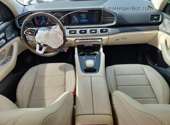 4JGFB4JB2NA700014 2022 MERCEDES-BENZ GLE Tan Dashboard view