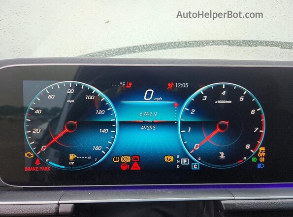 4JGFB4JB6LA199240 2020 MERCEDES-BENZ GLE White ხელსაწყოთა პანელის ხედი