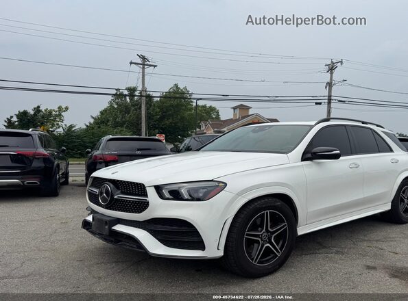 4JGFB4JB6LA248842 2020 MERCEDES-BENZ GLE 350 White წინა მარცხენა ხედი სამი მეოთხედიდან