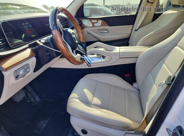 4JGFB4JE8MA460606 2021 MERCEDES-BENZ GLE White Widok wnętrza z przodu