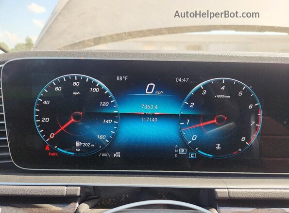 4JGFB4KB0LA007437 2020 MERCEDES-BENZ GLE Gray Widok zestawu wskaźników