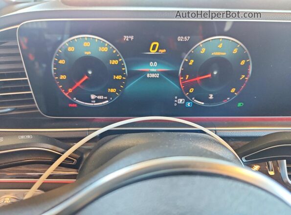 4JGFB4KB0LA046884 2020 MERCEDES-BENZ GLE White Սարքավորումների վահանակի տեսք