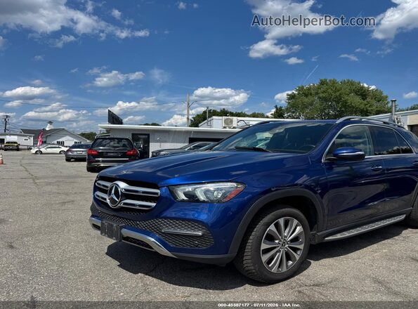 4JGFB4KB0LA074135 2020 MERCEDES-BENZ GLE Синий Передняя левая четверть