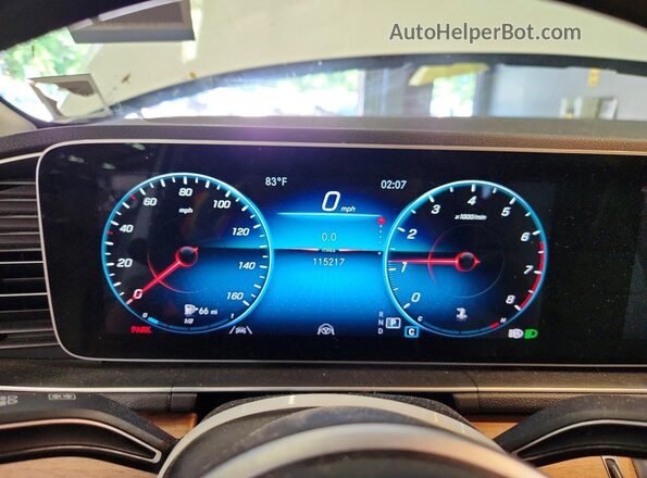 4JGFB4KB1MA314553 2021 MERCEDES-BENZ GLE White Vista del cuadro de instrumentos