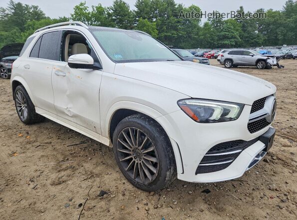 4JGFB4KB1MA324256 2021 MERCEDES-BENZ GLE Белый Передняя правая четверть
