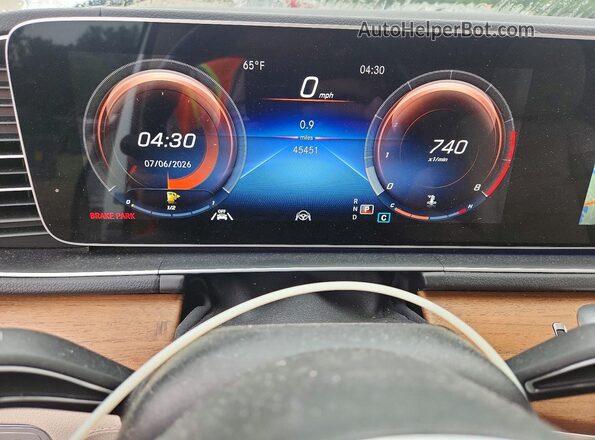 4JGFB4KB1MA324256 2021 MERCEDES-BENZ GLE Белый Вид щитка приборов